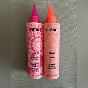 Amika reset scalp oil and flash mask Set